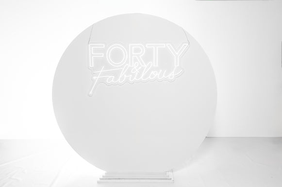 Enseigne LED « Forty & Fabulous » — Fête ta Fête