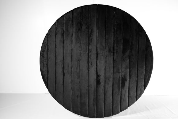 Toile de fond ronde en velours noir — Fête ta Fête