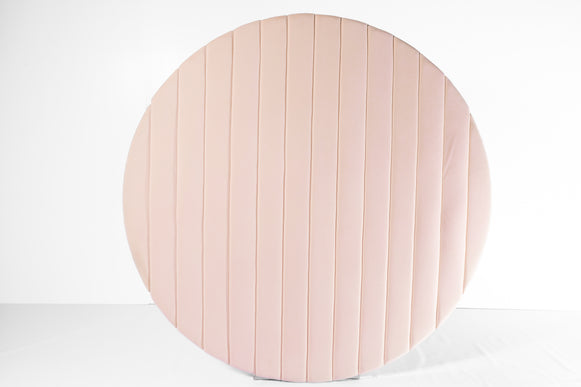 Toile de fond ronde en velours crème — Fête ta Fête