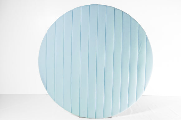 Toile de fond ronde en velours bleu — Fête ta Fête