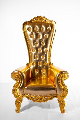 Trône royal doré pour événement — Fête ta Fête