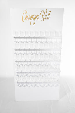 Mur à champagne avec verres pour événement — Fête ta Fête