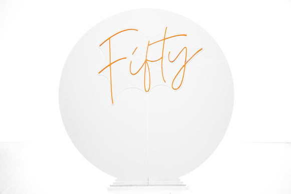 Enseigne LED « Fifty » — Fête ta Fête