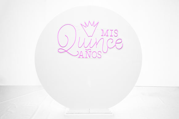 Enseigne LED « Mis Quince Años » — Fête ta Fête