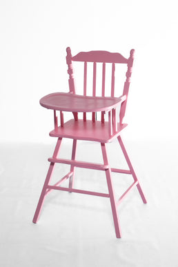 Vintage High Chair in Pink