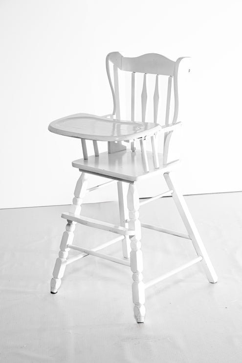 Vintage High Chair in White