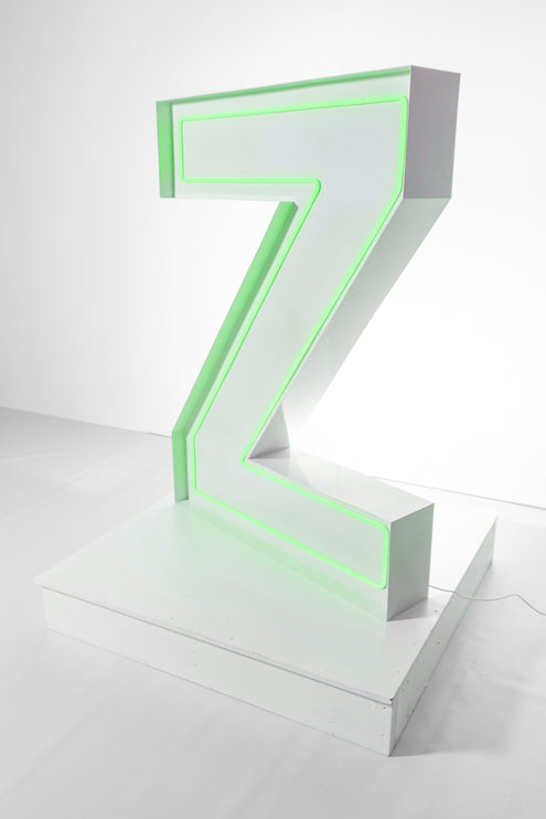 "Z" Neon Marquee Letter