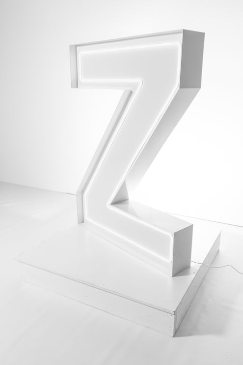 "Z" Neon Marquee Letter