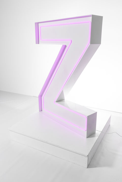 "Z" Neon Marquee Letter