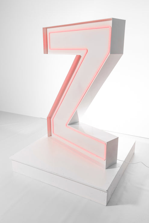 "Z" Neon Marquee Letter