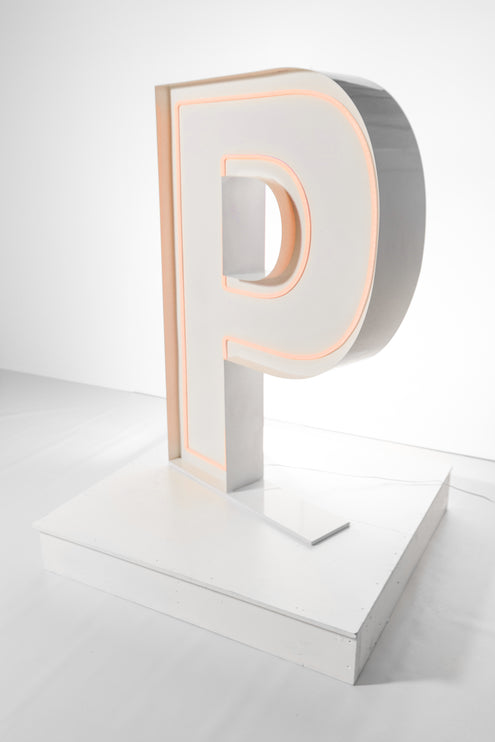 "P" Neon Marquee Letter