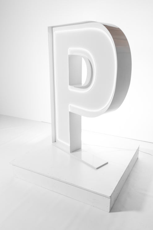 "P" Neon Marquee Letter