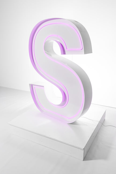 "S" Neon Marquee Letter