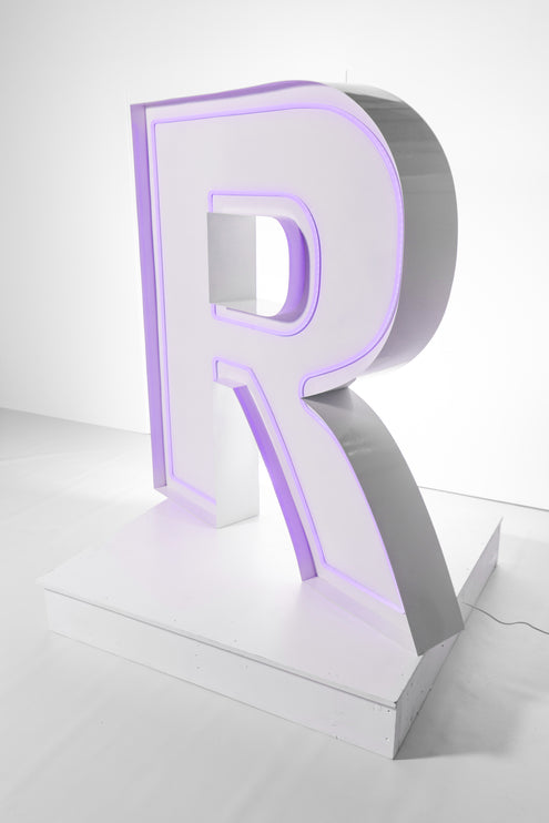 "R" Neon Marquee Letter