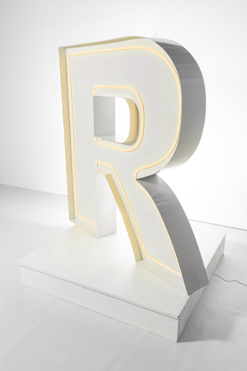 "R" Neon Marquee Letter