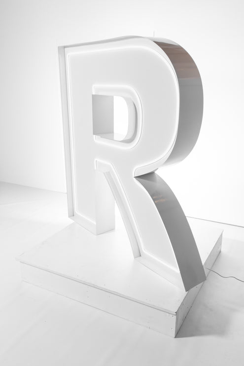 "R" Neon Marquee Letter