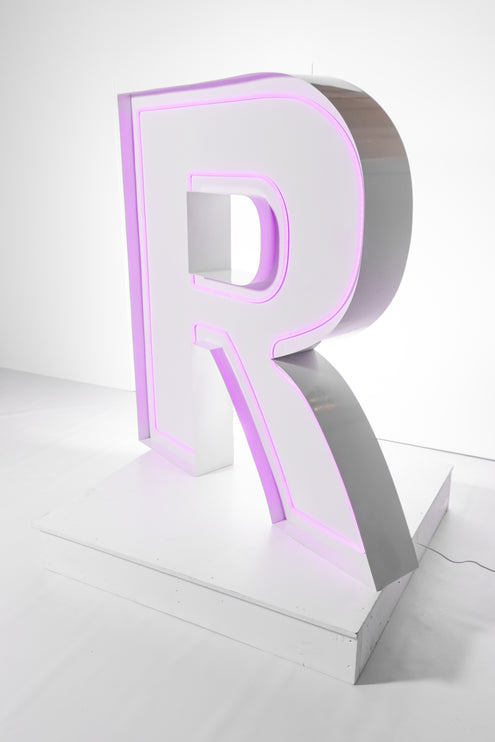 "R" Neon Marquee Letter