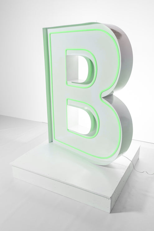 "B" Neon Marquee Letter