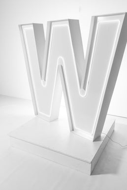 "W" Neon Marquee Letter