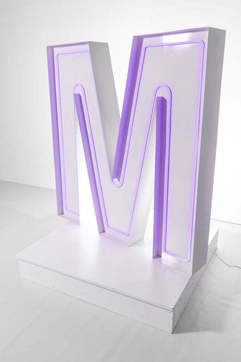 "M" Neon Marquee