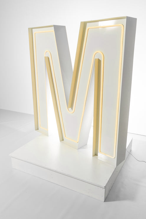 "M" Neon Marquee