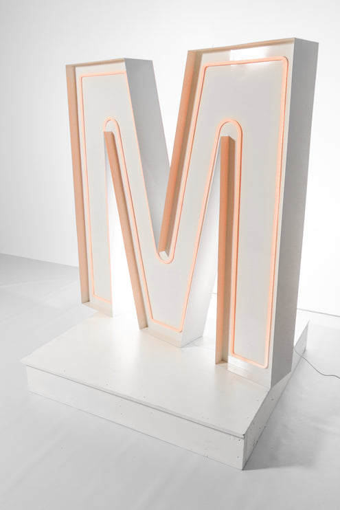 "M" Neon Marquee