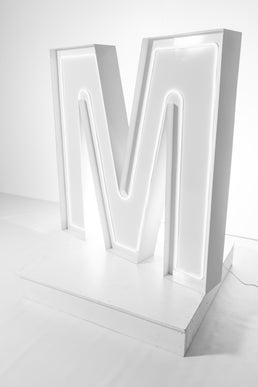 "M" Neon Marquee