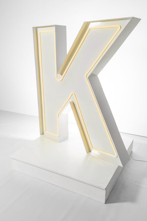 "K" Neon Marquee