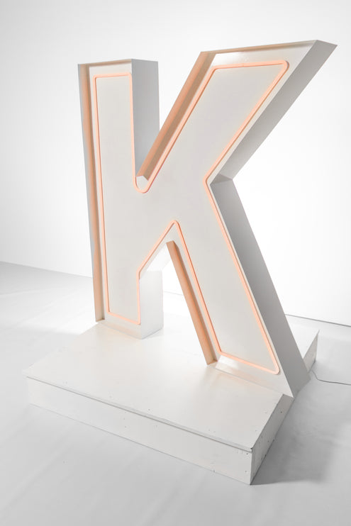 "K" Neon Marquee