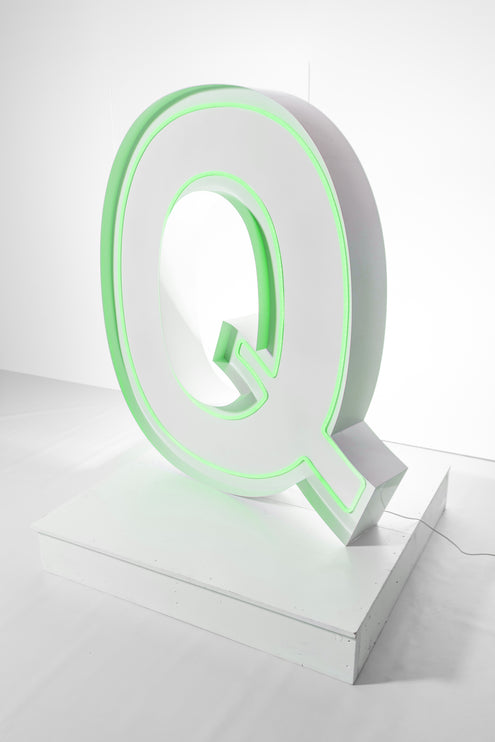 "Q" Neon Marquee Letter