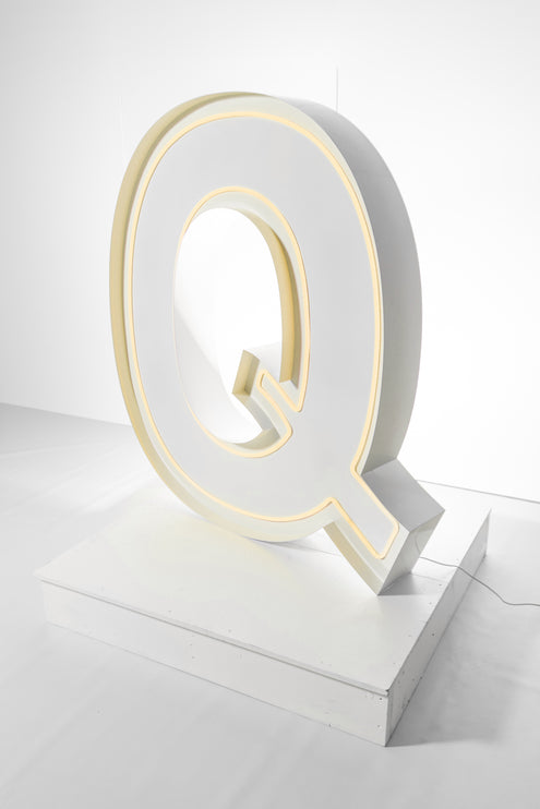 "Q" Neon Marquee Letter