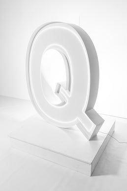 "Q" Neon Marquee Letter