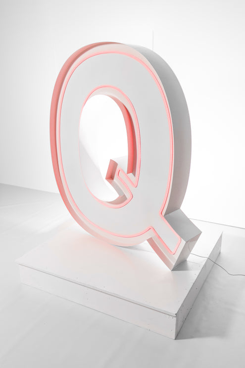 "Q" Neon Marquee Letter