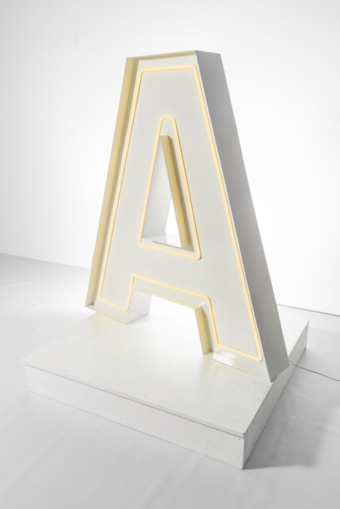 "A" Neon Marquee Letter