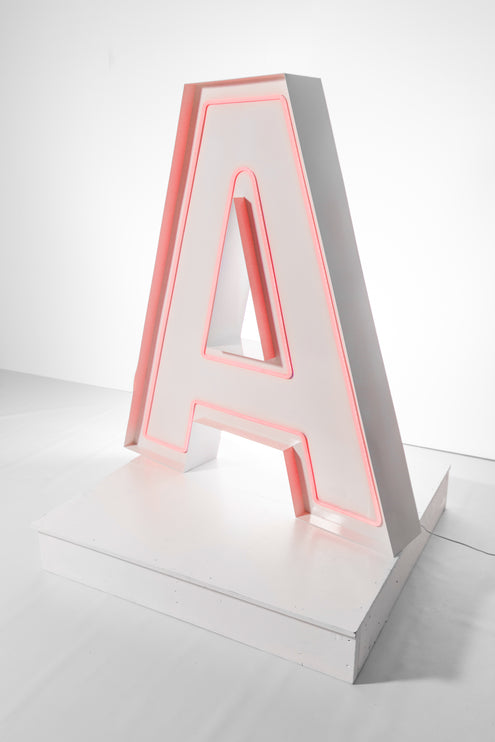 "A" Neon Marquee Letter