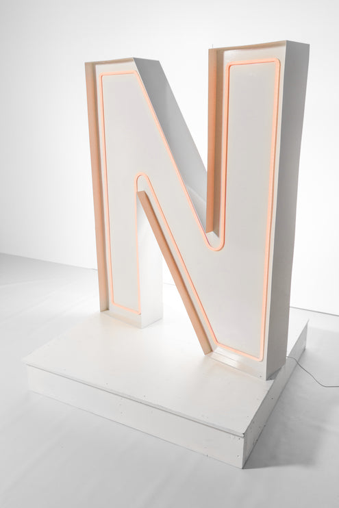 "N" Neon Marquee Letter