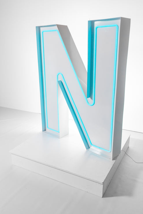 "N" Neon Marquee Letter