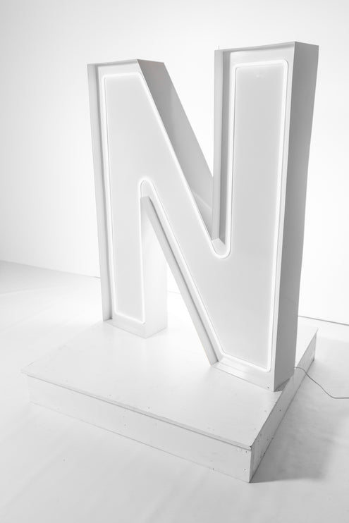 "N" Neon Marquee Letter