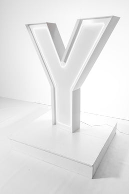 "Y" Neon Marquee Letter