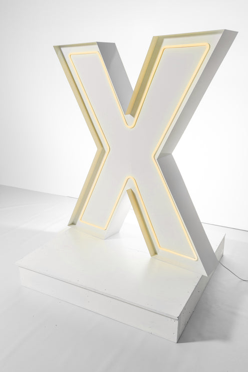 "X" Neon Marquee Letter