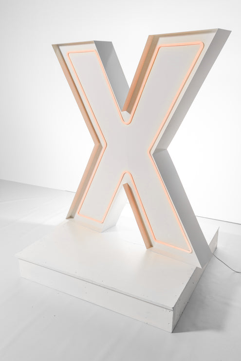 "X" Neon Marquee Letter