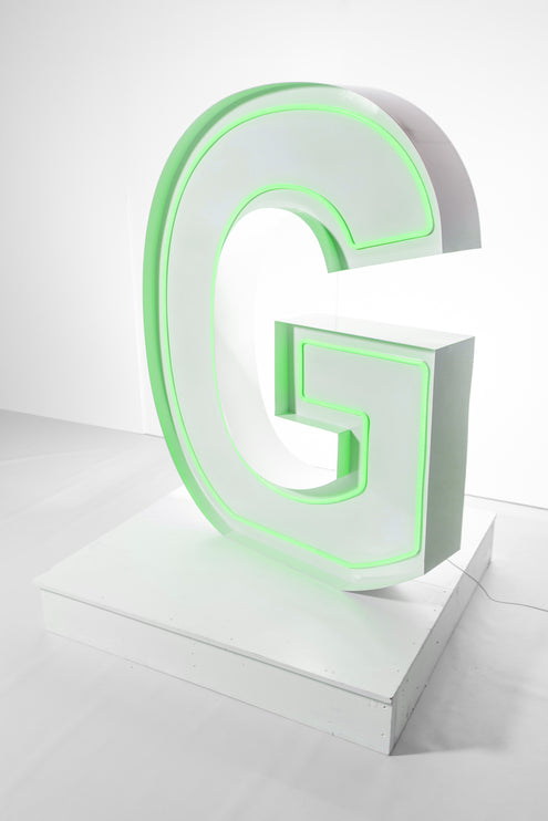 "G" Neon Marquee Letter