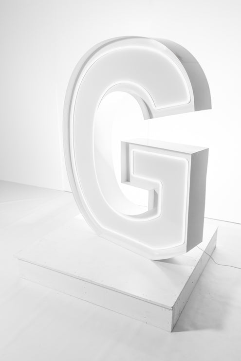 "G" Neon Marquee Letter