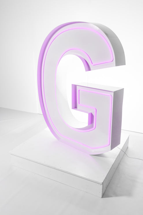 "G" Neon Marquee Letter