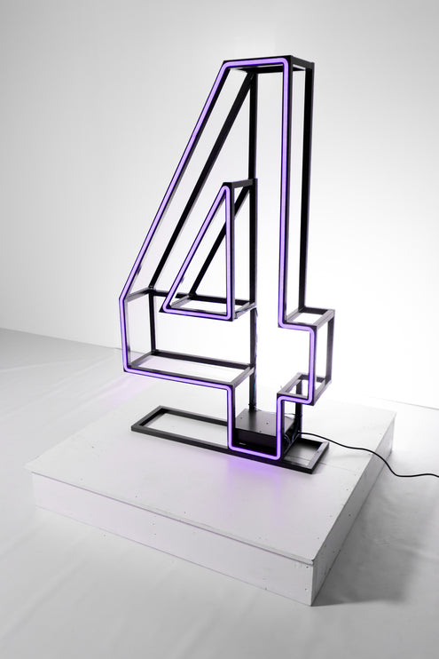 Customizable Neon Marquee Numbers (0-9)