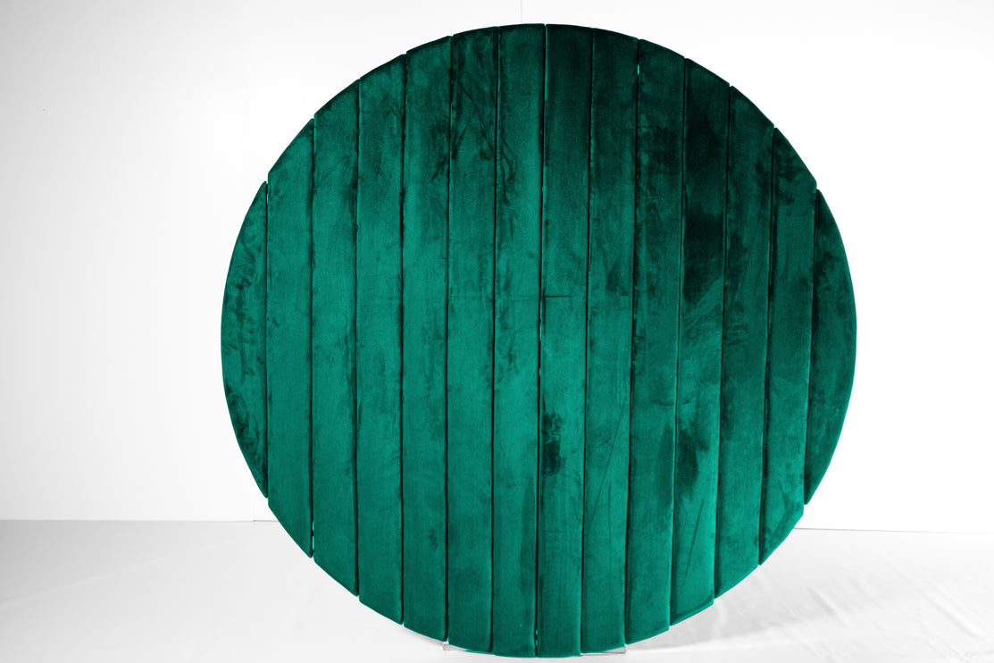 Forest Green Round Backdrop