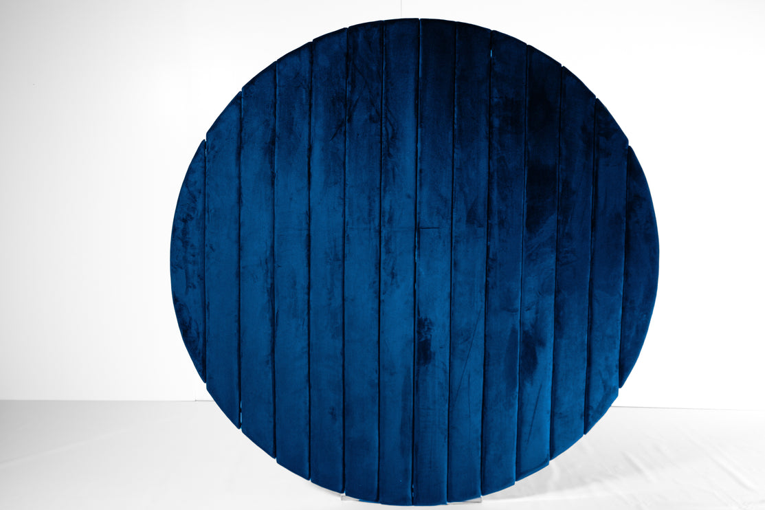 Navy Blue Round Backdrop