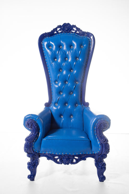 Royal Throne Chair in Royal Blue