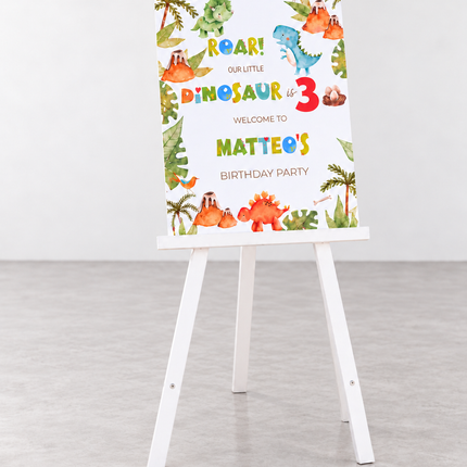 Affiche de bienvenue imprimée