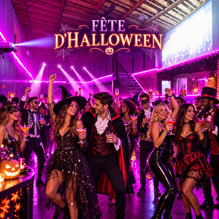 Fête d'Halloween costumée dans la salle Fête ta Fête